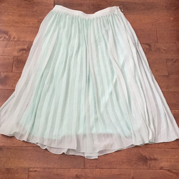 Simons Dresses & Skirts - NWT Simons Twik Pleated Skirt- Mint Green- Size M